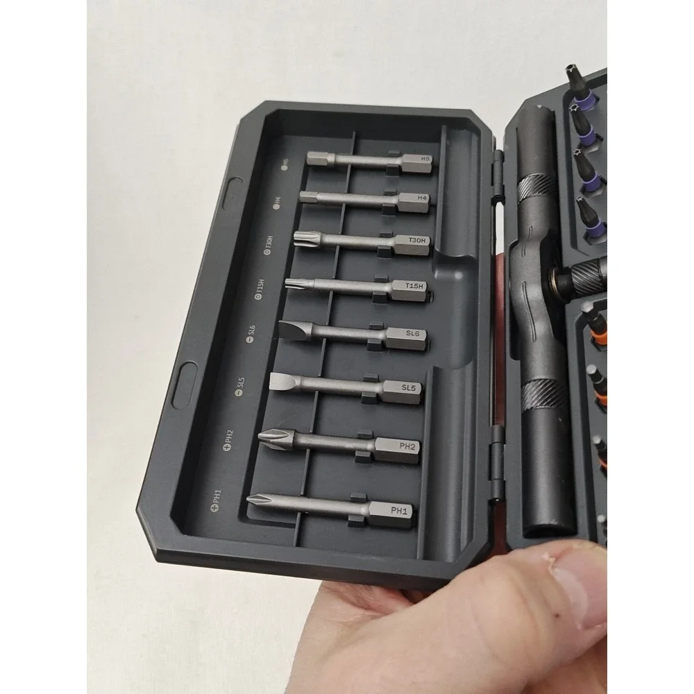 New 42 in 1 Magnetic Screwdriver Set Ratchet Screwdriver Set Case Multi Bit NIB‎